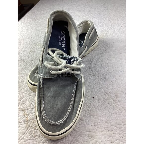 Sperry Mens Gray Canvas Boat Shoes*Memory Foam & Non-Slip Rubber Soles*Size 8.5 - Picture 4 of 10
